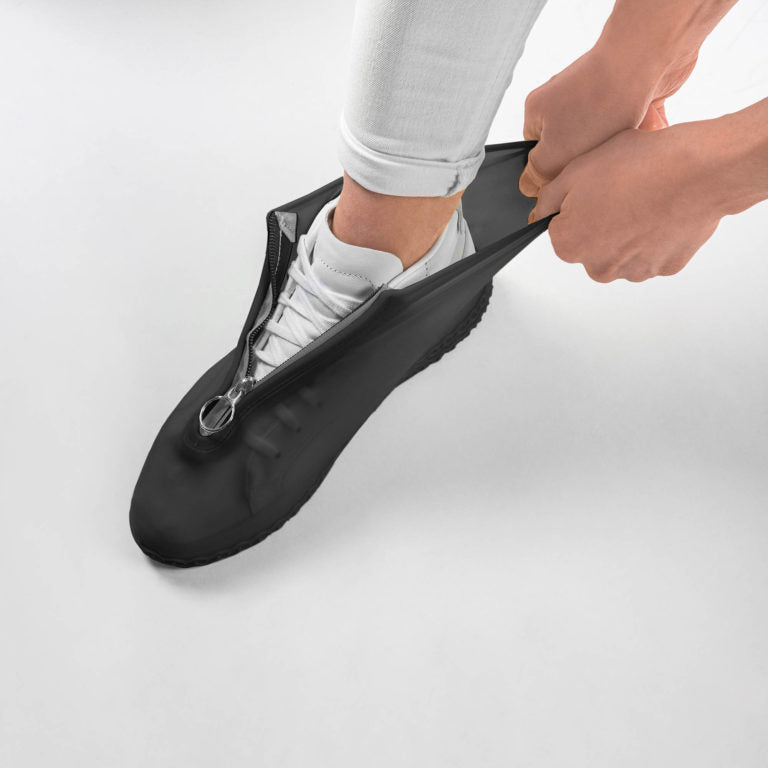 JTKREW Couvre-Chaussures en Silicone Noir imperméable pour la