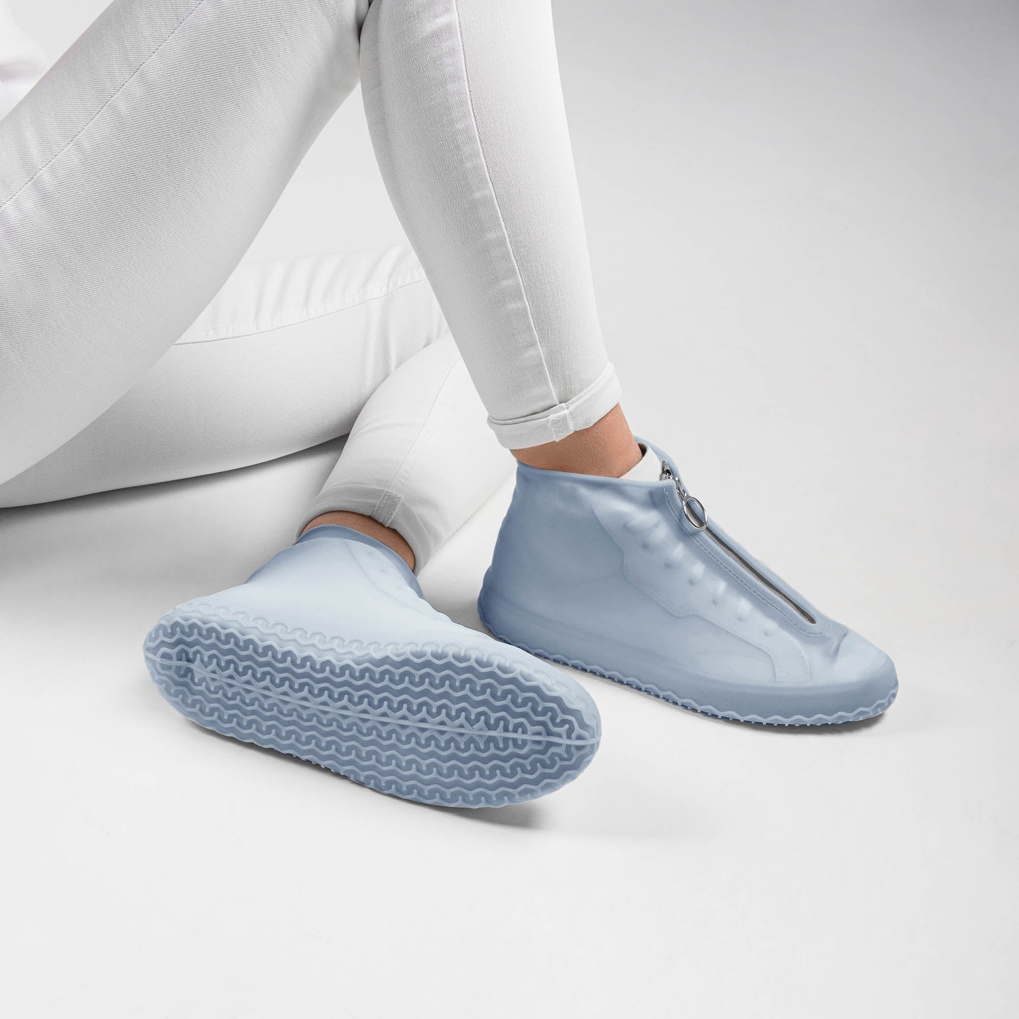 Paire Couvre Chaussures Silicone Imperméable & Anti-Dérapant - Bleu - Prix  en Algérie